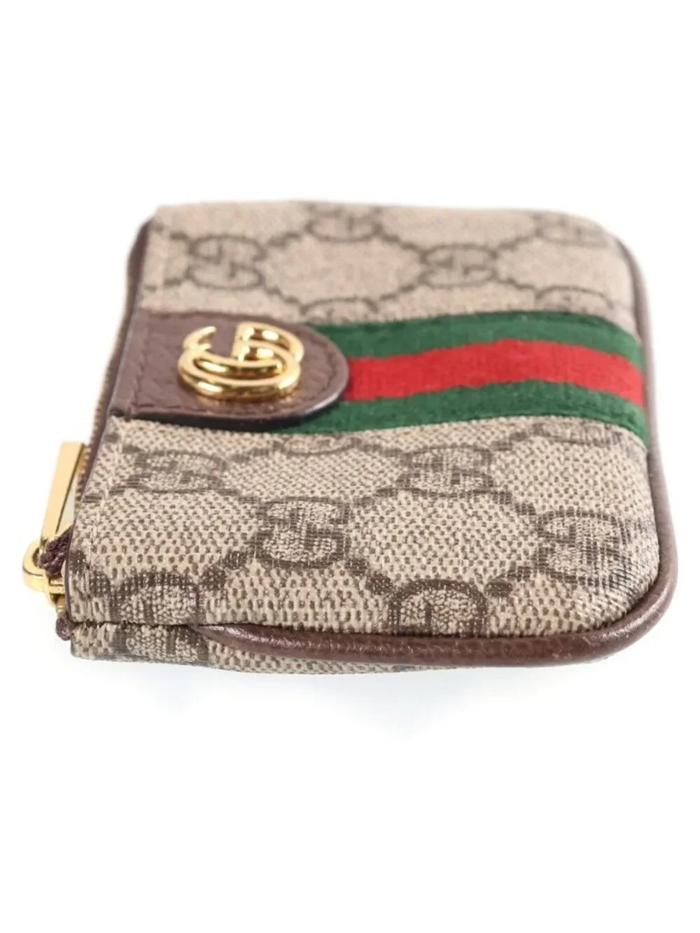 Gucci GG Supreme Ophidia Ebony Coin Purse Beige